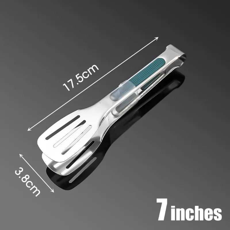 3/1Pcs Stainless Steel Food Tongs Meat Salad Bread Clip Barbecue Grill Buffet Clamp Non Slip Tongs Cooking Tools Kitchen Gadgets