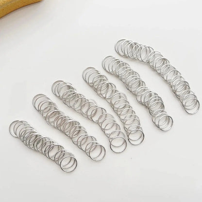 Anel de cabelo de salto aberto de metal 50 peças, dreadlocks contas trança de cabelo anéis clipes dread locks trança de cabelo punhos decoração/acessórios