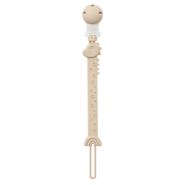 Portachupetes de silicona para bebés de 3 meses o más, sin BPA, diseño de una sola pieza. 