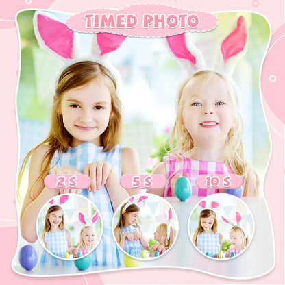 Cámara digital para niños de 1080P HD, cámara de vídeo de 2 pulgadas con funda de silicona, ideal para Navidad y cumpleaños.