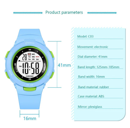 UTHAI CE49 Kids Watches Fashion Luminous Waterproof Alarm Clock Smart Watches Boys and Girls Student Electronic Wristwatch Gift