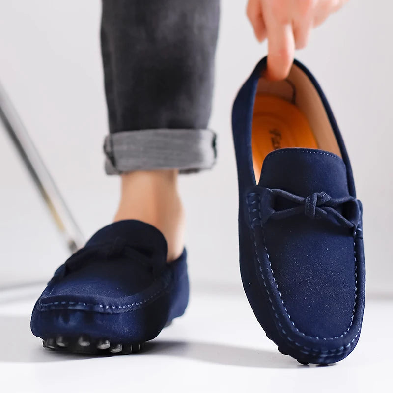 British Style Fashionable Red High-End Banquet Dress Shoes Men's Commuting Driving Work Loafer for Men's Anti-Slip Shoes