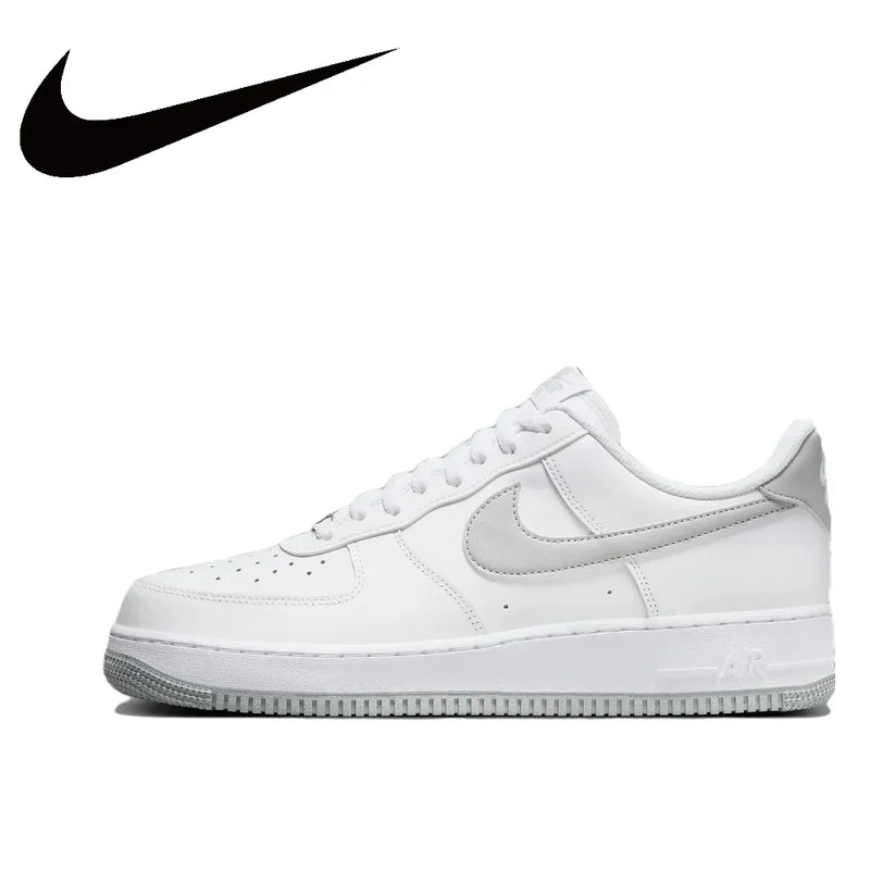 Nike Original White Air Force 1 07 Low Trendy Board Shoes Lightweight Breathable Mens Casual Shoes