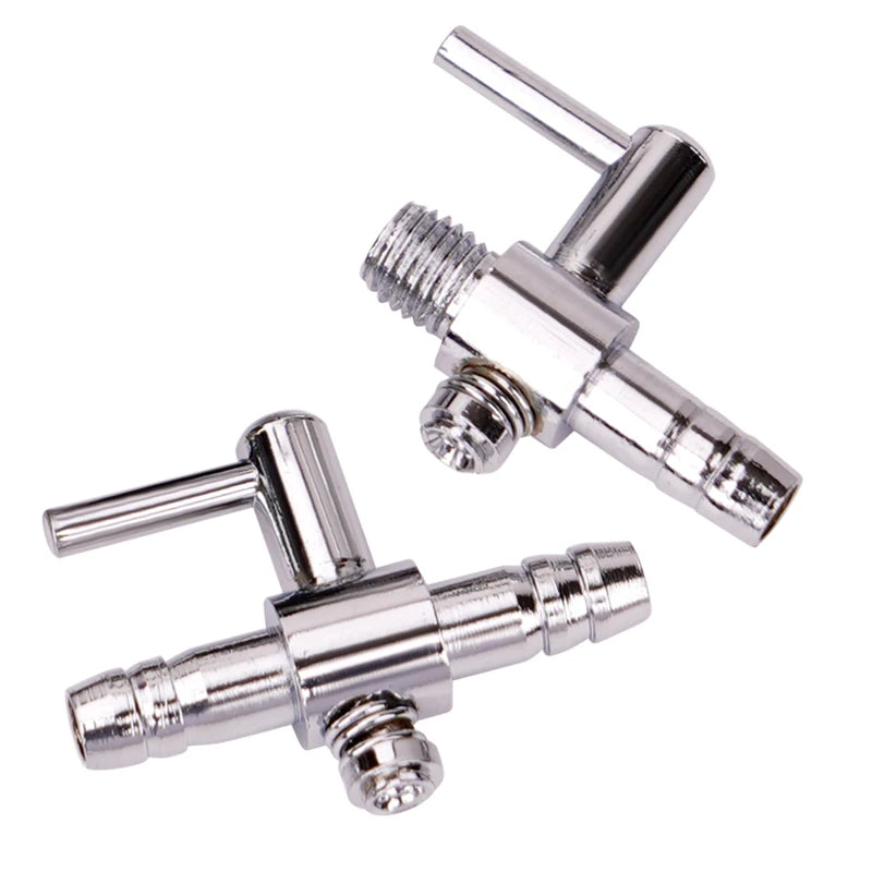 Stainless Steel Aquarium Air Distributor Fish Tank Oxygen Pump Accessories Air Splitter Flow Controller Pump Switch Valve Tap