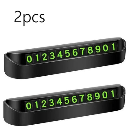 Car Temporary Parking Card Phone Number Card Plate Telephone Number Car Park Stop Automobile Accessories