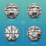 Glowing Green BasketBall For Men Women,Official Size 5/6/7 Soft Composite Leather In&Outdoor Street Luminous Ball Night Use Game