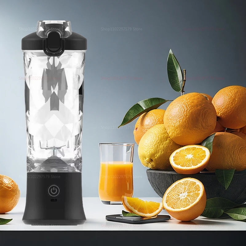 Portable mixer 600ml Household fruit cup smoothie mixer 4000mAh USB rechargeable smoothie mixer personal juicer kitchen tools