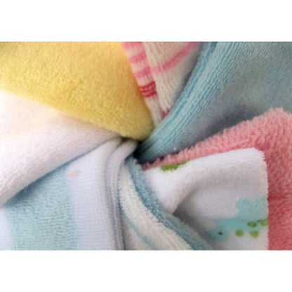 8PCS Baby Washcloths Set, Soft Absorbent Organic Cotton Washable Saliva Towel Face Wipes, Newborn Bath Face Towel Random Color