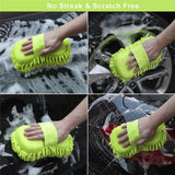 2Pcs Coral Car Wash Mitts Car Cleaning Sponge Care Detailing Brushes Auto Gloves Styling Car Cleaning Tools Auto Accessories