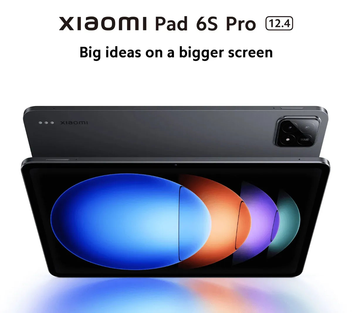 Versión global Xiaomi Pad 6S Pro Snapdragon® 8 Gen 2 HyperOS Pantalla 3K de 12,4" y 144 Hz HyperCharge de 120 W 10 000 mAh (típico) Batería de 120 W
