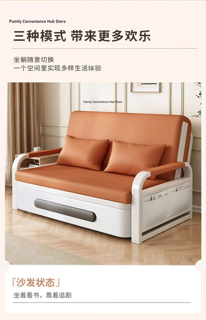 Sofa bed folding dual-purpose small apartment Internet celebrity living room furniture multi-function single and double retra