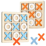 Montessori Play Game Wooden Toy Mini Chess Interaction Puzzle Training Brain Learning Early Educational Toys For Children Kids