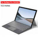 Teclado inalámbrico compatible con Bluetooth con panel táctil retroiluminado compatible con Surface Pro 3 4 5 6 7 Go 1 2 3 para viajes de negocios