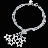 925 Sterling Silver Chain Bracelets for Men Women Braided Rope Male Fashion Jewelry High Quality New 4mm 