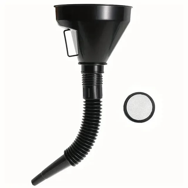 Funil de reabastecimento de combustível portátil para carros e motocicletas, Peças de combustível de grande diâmetro