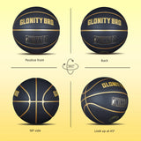 Black Gold Basketball Official Size 7 Composite Leather For Men's and Women's Outdoor Indoor Durable Training Ball High Quality