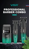 VGR Professional Hair Trimmer 9000 RPM Cordless Hair Clipper Rechargeable Hair Trimmer Metal Trim