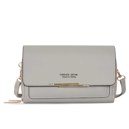 Nuevos bolsos de piel sintética para mujer, multifuncionales, de gran capacidad, tipo bandolera, a la moda, para teléfono