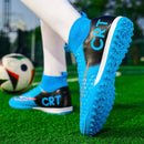 Professional Society Football Boot Men High-top Leather Lightweight TF/FG Five-a-side Soccer Shoes Childrens Football Shoes Kids