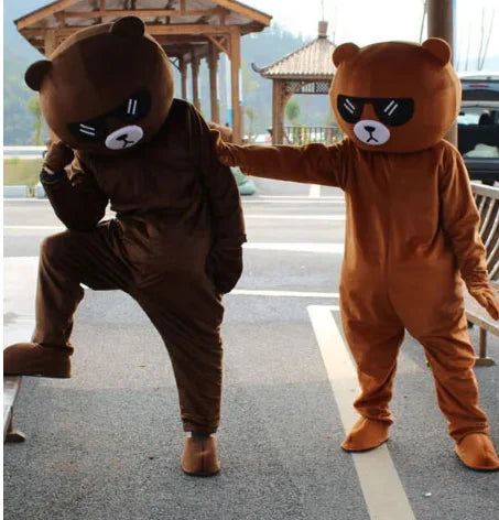 Brown Bear Mascot Costume Cartoon Characters Animal Carnival Activities Cosplay Identity V Cosplay