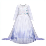 Snow Queen Elsa Dresses for Girls Costumes Kids Cosplay Halloween Princess Children Gowns Clothing Party Dresses Outfits 2-10Yrs