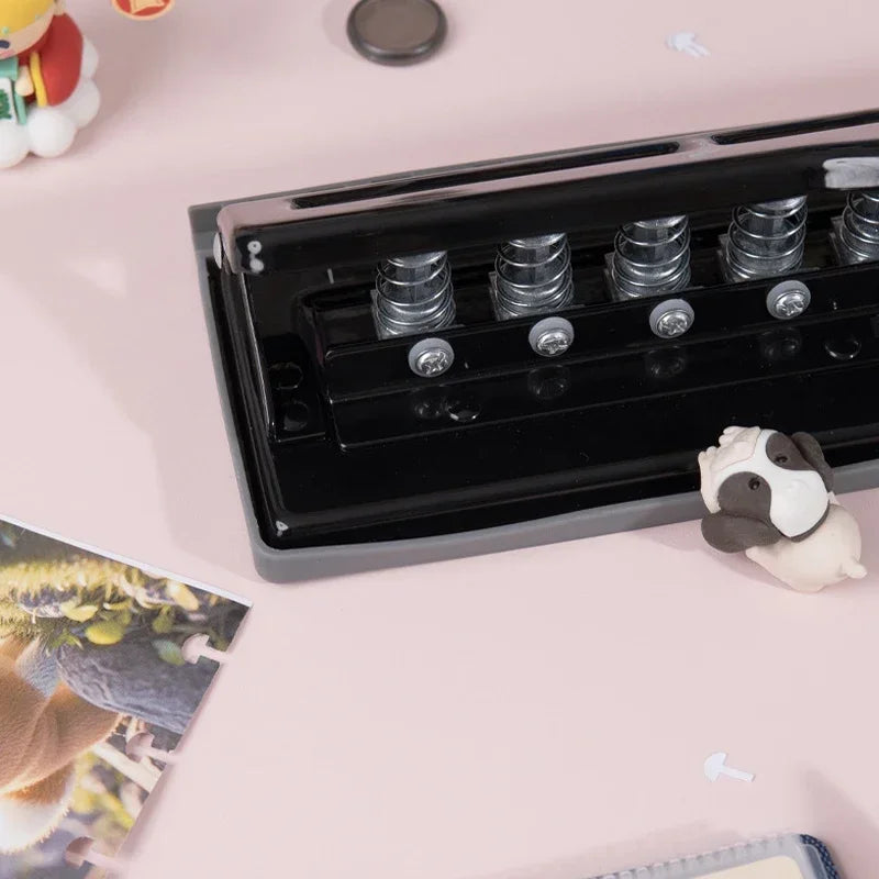 Fromthenon Mushroom Disc Hole Punch 2/4/11 Holes Puncher for A4 B5 A5 Discbound Letter Junior Notebook Planner Stationery
