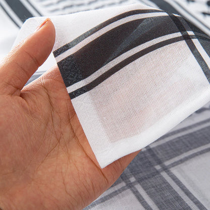 Bufanda clásica palestina con estampado cuadrado de keffiyeh en blanco y negro para hombre, pañuelo para la cabeza estilo shemagh, pañuelo islámico árabe para el cuello y la cabeza.