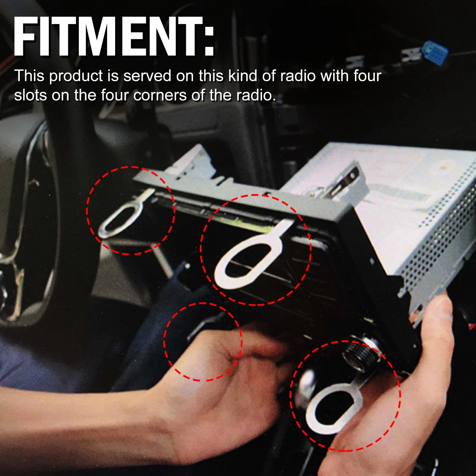 Ferramenta de remoção de rádio de carro, 2 peças, unidade principal estéreo, áudio, reparo de carro, ferramenta especial de extração de desmontagem para vw audi