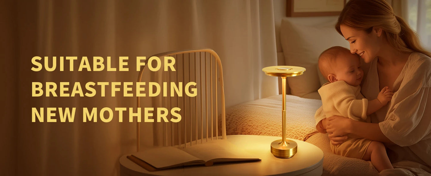Wierless Simple Charging LED Desk Lamp restaurant Bar Table Lamp Dimming Atmosphere Retro Portable Charging Touch USB Read Lamp