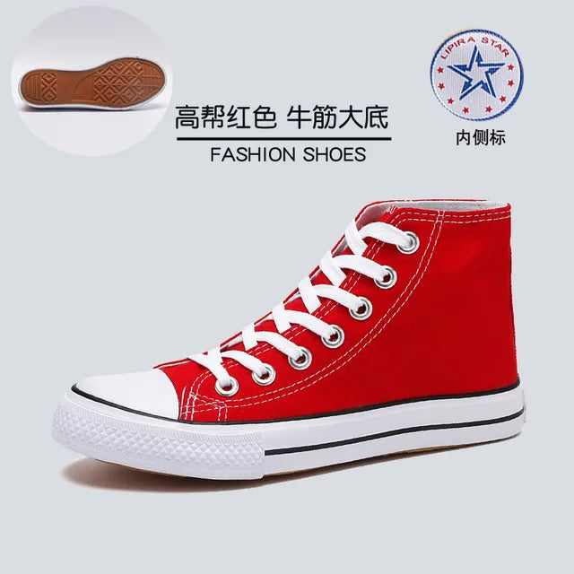 Korean Style Men's Low-cut Lace-up Sneakers Casual Canvas Shoes Fashion Student Parent-child Shoes 
