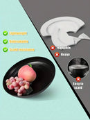 4/16/24pcs Reusable plastic tableware set, including plates, bowls and cups. Suitable for family picnics and school supplies