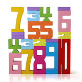 Wooden educational digital blocks, creative puzzles, stacking toys, fun brain teasers, early education topics, Montessori style