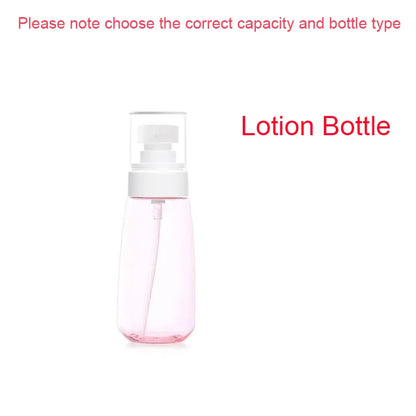 30ml 60ml Travel Spray Bottle Transparent Plastic Bottle Lotion Pump Travel Perfume Fine Mist Toner Bottles Refill Lotion Bottle