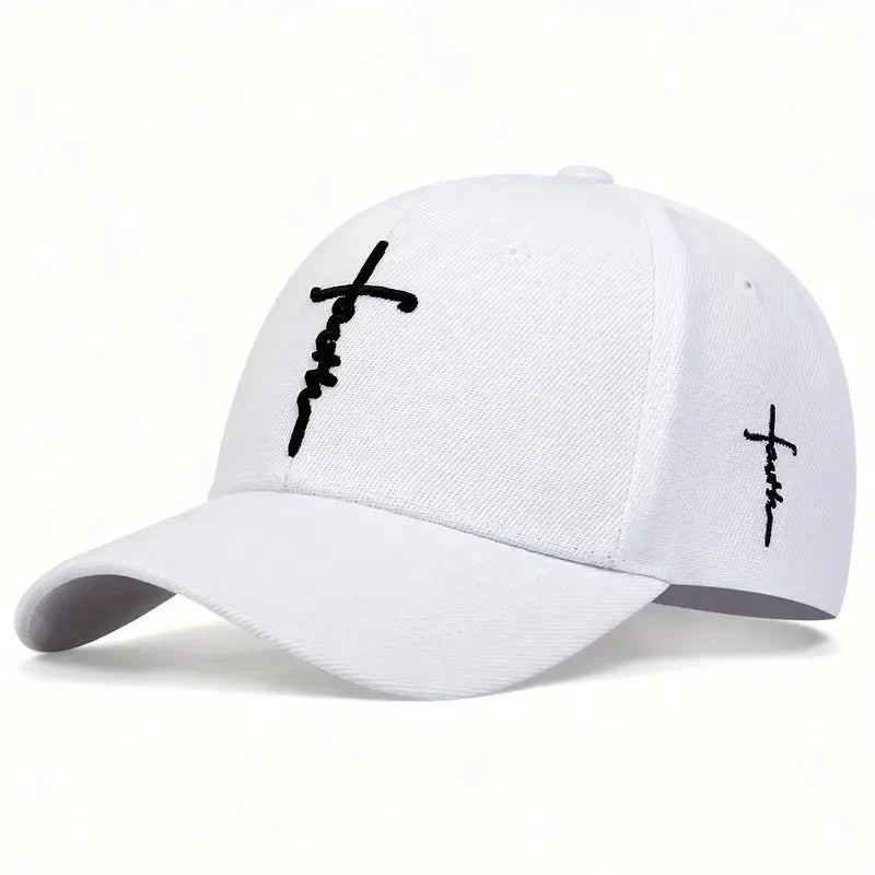 Casual Fashion  Faith Embroidery Baseball Cap Adjustable  Spring Summer Sun Hats Cotton Hat  Hip Hop Trucker Caps Snapback