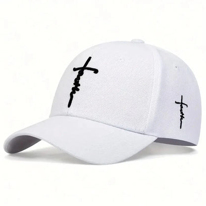Casual Fashion  Faith Embroidery Baseball Cap Adjustable  Spring Summer Sun Hats Cotton Hat  Hip Hop Trucker Caps Snapback