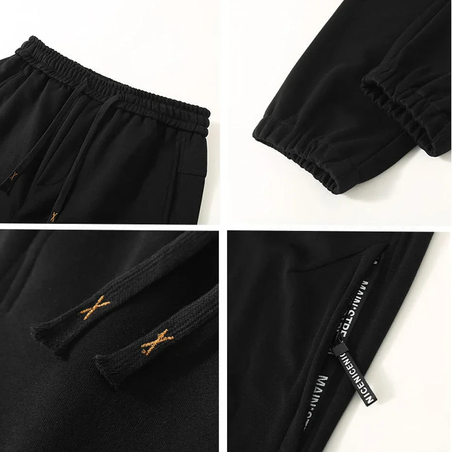 Calças masculinas de tamanho extra grande cintura elástica solto ajuste jogger masculino primavera mais grande moletom gordura 12xl calças esportivas baggy 10xl 9xl