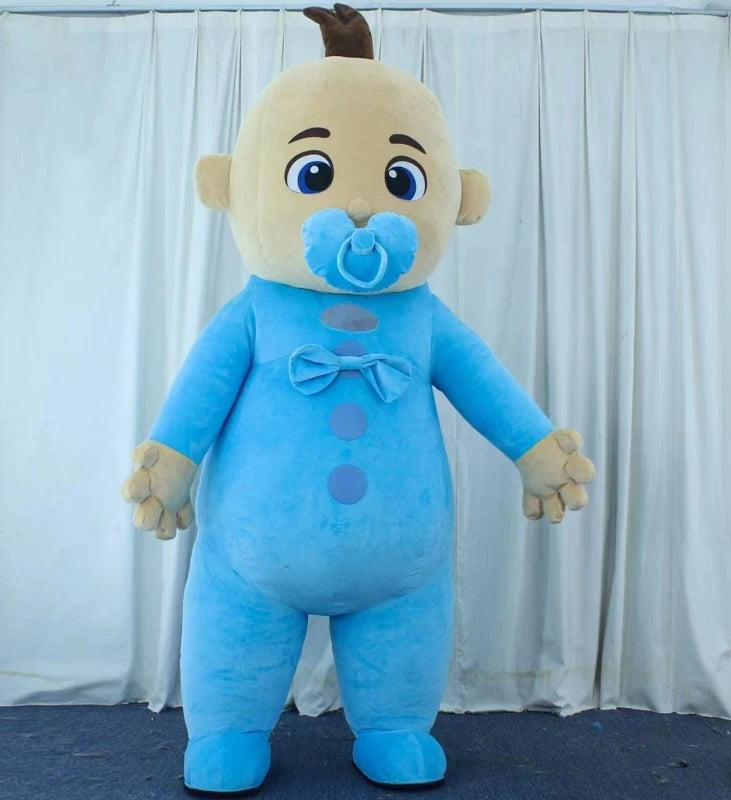 MINISO 2028 Blue Lilo & Stitch mascot costume cartoon character 2m/2.6m Inflatable Walking Blue Stitch Mascot Costume