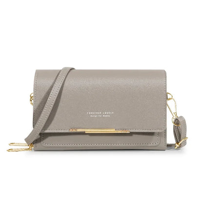 Nuevos bolsos de piel sintética para mujer, multifuncionales, de gran capacidad, tipo bandolera, a la moda, para teléfono