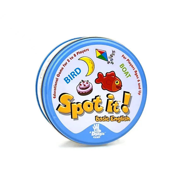 Spot It Cards Game Dobble Juego Pokemon Pikachu with Metal Box One Piece Doraemon Friends Party Jr Hip Board Game for Kids Gifts