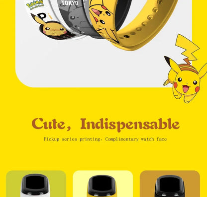 Pokemon Pikachu Dragon Ball Z Sport Casual Watches Led Silicone Watch Color Lovely Digital Children Wristwatch Clock Gift Toys