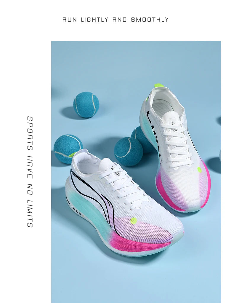 Marathon Cushion Carbon Plate Sports Running Shoes Men Breathable Lightweight Women Comfortable Nonskid Speciality Sneakers 45