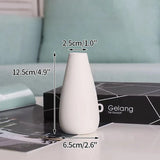 Ceramic Flower Vase Retro Table Decorative Vase Dried Flower Arrangement Pot Home Wedding Gifts Aesthetic Vase Desktop Ornament