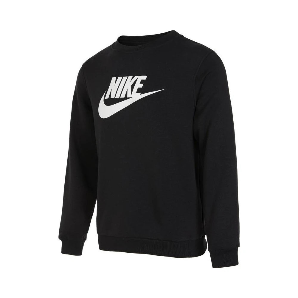 Sudadera con capucha de punto Nike 2024 para niños K NSW CLUB FLC CREW LS HBR FD2992-010