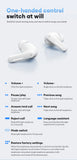 New Lenovo LE209 Wireless Bluetooth Earphone Business Music Bluetooth Headphone HD Call with Mic 30H Battery Life Gaming Headset