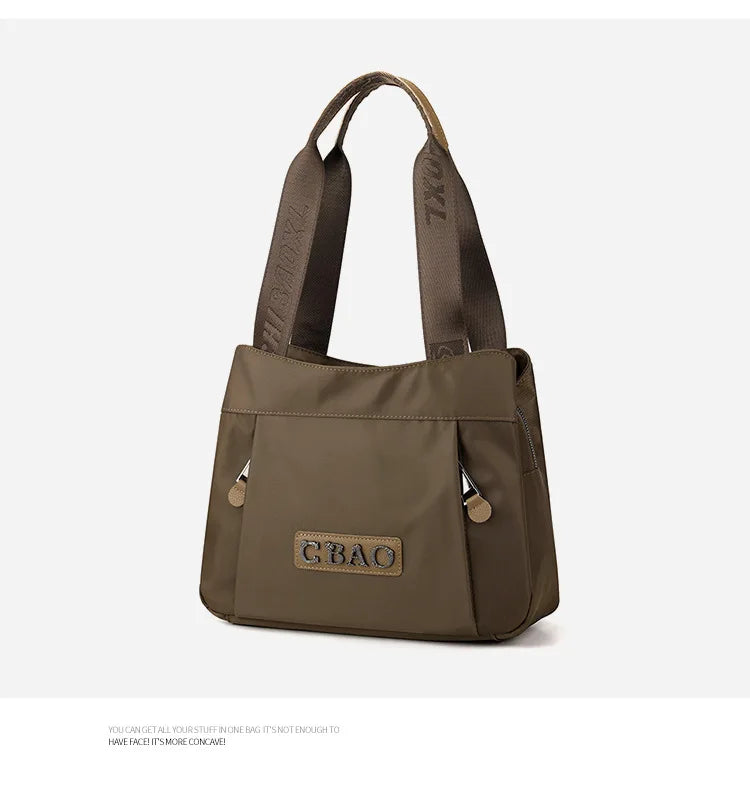 New Women's Bag Luxury Designer Oxford Cloth Handbag Women Shoulder Bag High Quality Fashion Solid Color Female Bags