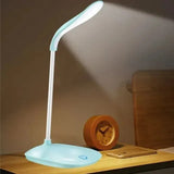 LED Table Lamp USB Chargeable 3 Color Stepless Dimmable Desk Lamp Touch Foldable Eye Protection Reading Night Light Rechargeable