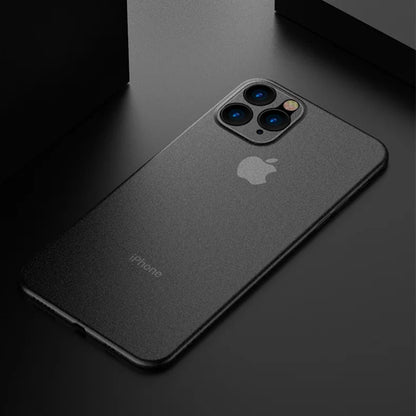 Nueva funda ultrafina mate de PP de 0,2 mm para iPhone 11, 12, 13, 14, 15 Pro, X, XR, Xs Max, 13 mini, 7, 8 Plus, SE 2020, carcasa rígida de PC transparente.
