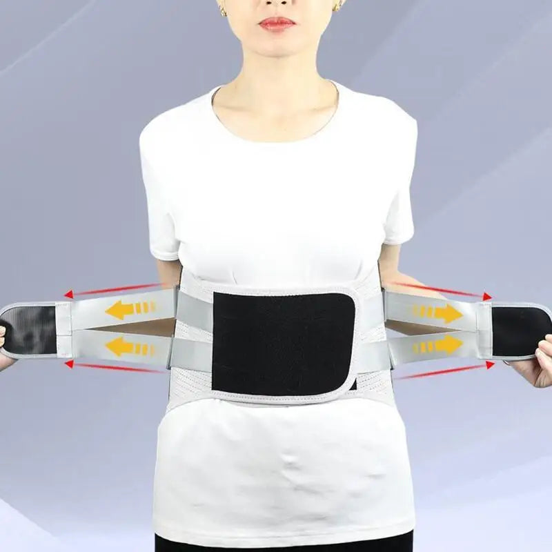 Lumbar Support Belt for Disc Herniation, Orthopedic Strain, and Pain Relief. Back Posture Corset, Spine Decompression Brace