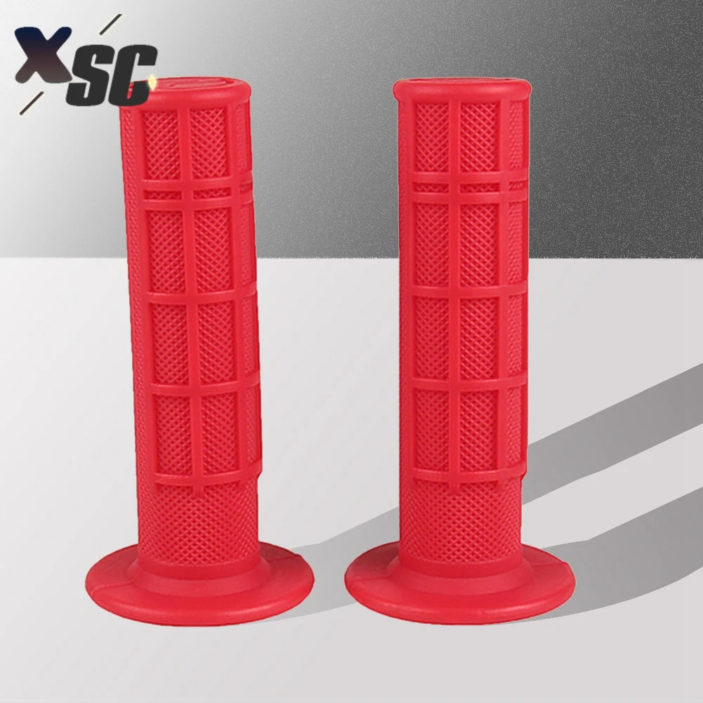 Universal Motorcycle 7/8" 22mm Grips Durable Rubber Handlebar ATV Quad 22mm Left and Right Handlebar Grips Motocross Accessories