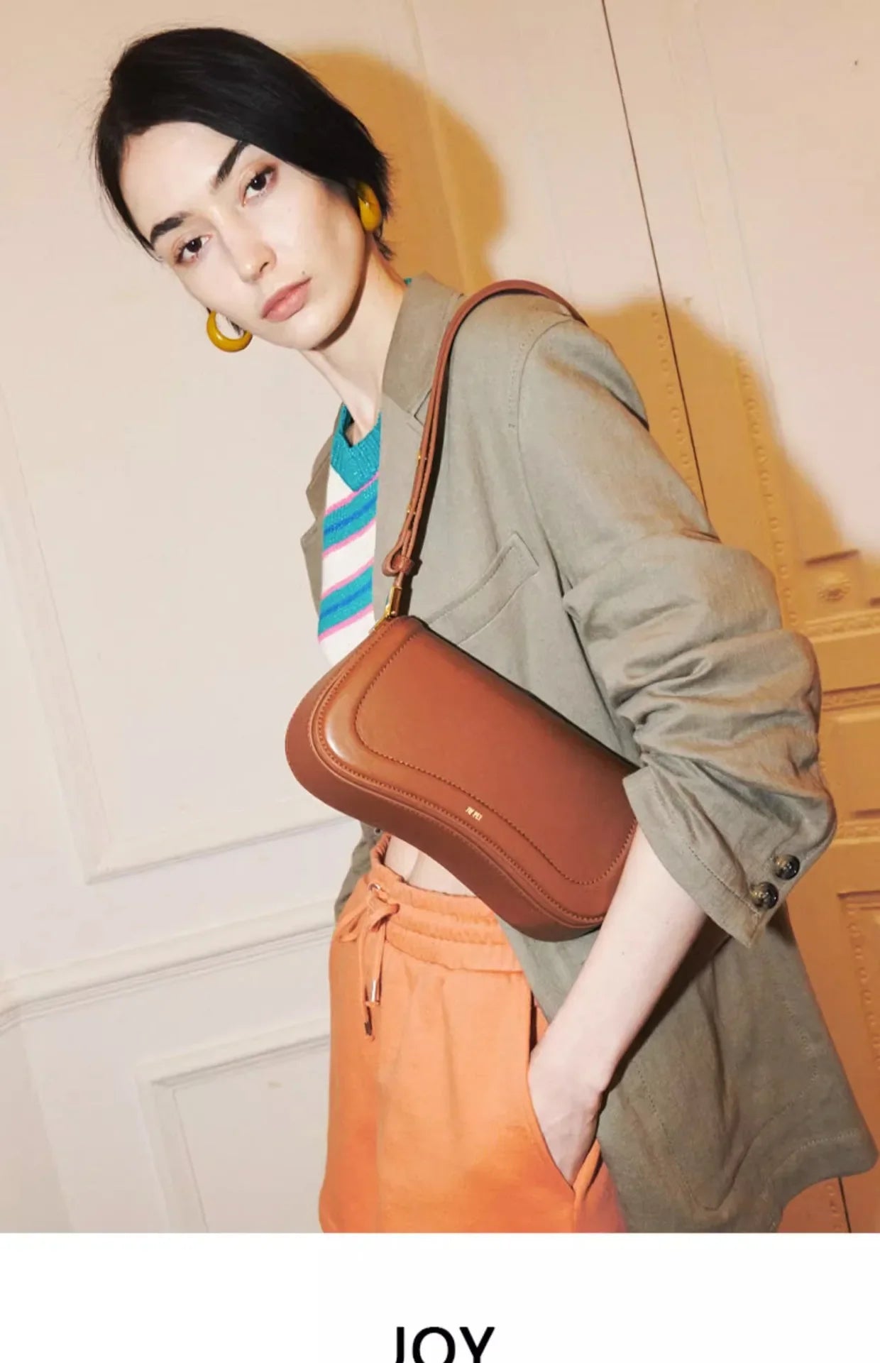 JW PEI Fashionable Trendy Adjustable Crossbody Bag Vintage Women's Shoulder Bag Pudding Bag JOYFashionable 1C56